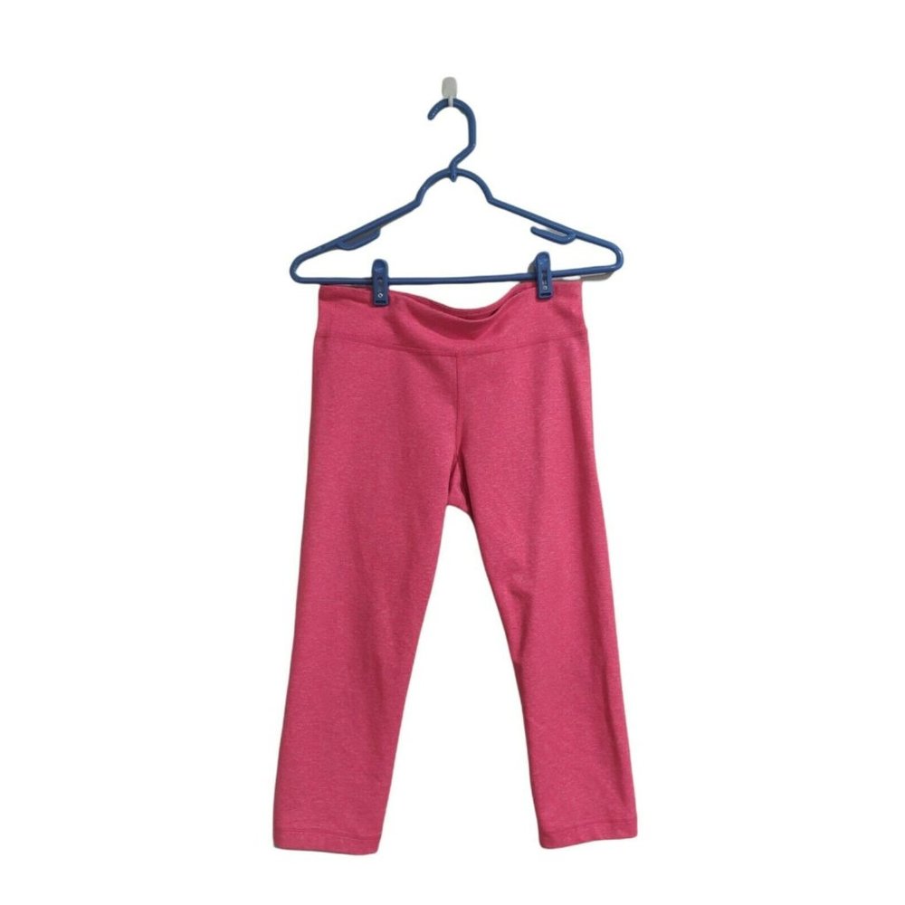 Under Armour Woman's Medium Cropped Workout Compression Leggings Hot Pink